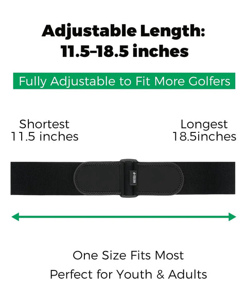 Adjustable Golf Swing Trainer Arm Band For All Skill Levels Keeps Arms Connected And Fixes Chicken Wing 11.5-18.5 inches