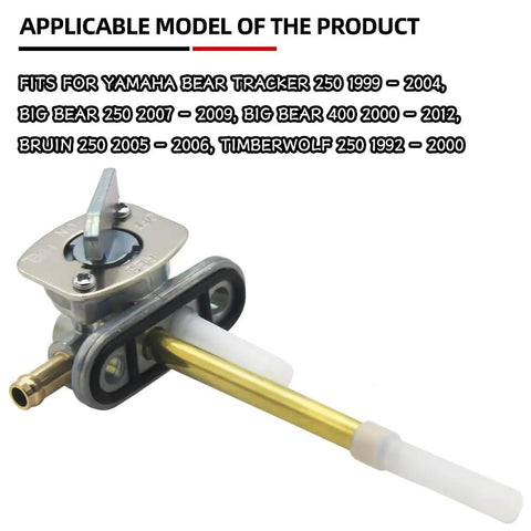 Plug And Play Fuel Valve Petcock Shut Off Gas Tank Fits Yamaha Bear Tracker 250 Big Bear 250 400 Timberwolf 250 Replacement