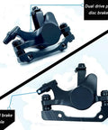 Rock Solid Mechanical Disc Brake Calipers Set For Road And Mountain Bikes Dual Piston Wire Pull Aluminum Alloy Front And Rear Calipers