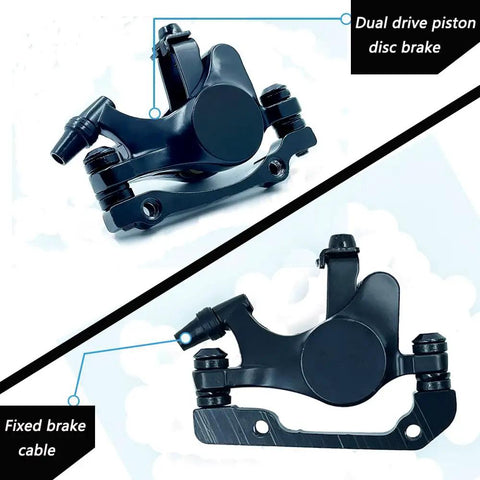 Rock Solid Mechanical Disc Brake Calipers Set For Road And Mountain Bikes Dual Piston Wire Pull Aluminum Alloy Front And Rear Calipers