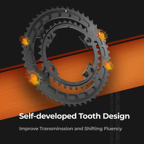 QED Hollow Split Chainring With Featherweight Design For PES P505 P515 Power Meter Cuts Weight Without Sacrificing Stiffness