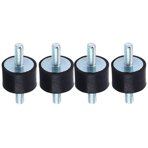 Heavy Duty M4 Rubber Anti Vibration Mounts Pro Grade Shock Absorbers For Air Compressor Pumps, set of four rubber mounts.
