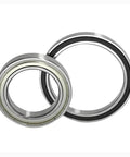 Heavy Duty 6709 And 6710-2RS Deep Groove Ball Bearing With Thin Wall Design For High Speed Industrial Machinery And Smooth Rolling Performance That Lasts, showing two sealed bearings.