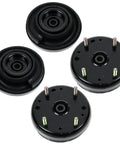 Heavy Duty Shock Mount Kit For 2000 2006 Lincoln LS Front And Rear Upper Suspension showing black rubber and metal components.