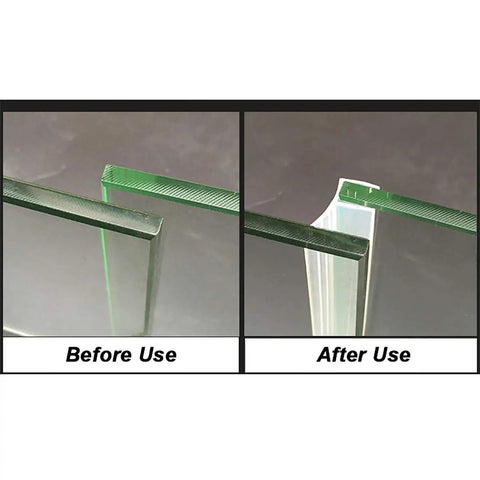 F Type Glass Door Seal Strips For Three Eighths Inch Glass, Overlap Seal For Sliding Shower Doors, Offices, Or Malls, Soft Silicone Gasket installation comparison