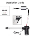 Installation guide for Heavy Duty DC Linear Actuator Kickin Out Six Thousand Newtons Of Thrust Across Five Hundred Millimeters Of Stroke.