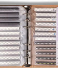 1206 SMT Electronic Components Book Kit With 5435 Pieces Including Resistors Capacitors Transistors And Diodes For Pro Projects And DIYers Great For Repair Prototyping And Learning Electronics showing organized compartments of components in binder.