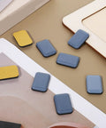 Heavy Duty Self Adhesive Furniture Sliders For Carpets 16 Pack 1.4 By 1 Inch Rectangle Glide Pads For Chairs And Tables Protect Floors And Move Heavy Furniture Effortlessly, blue rectangles with adhesive backing