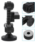 Knurling Tool Holder With 2cm Shank And Four Spare Knurling Wheels For Metal Lathe And 7X Mini Lathe Built Tough 45 Carbon Steel With CR15 Rollers For Smooth Long Life Spindle Action, showing side view and detail inserts of components.