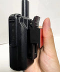 Heavy Duty Walkie Talkie Belt Clip Holder Mount With Adhesive Backing For Two Way Radios Clip On Mic Hanger Go To Gear Compatible With Baofeng UV 5R DM32 UV32 Motorola Kenwood And More Four Pack on radio