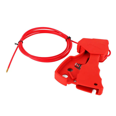 Lock It Down Without Sweat With This Heavy Duty Cable Lockout Device Boasting A Legit Matte Nylon Grip And Stainless Steel Shackle Built For Quick Valve Shutdowns And No Drama Tagout Compliance On Job Sites