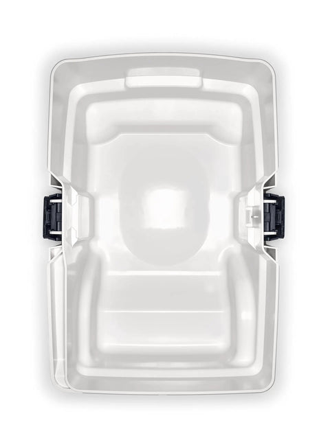 Top view of CT 15 Dust Extractor with HEPA Filtration, Auto Start, 15L Capacity showing interior compartment without nozzles.