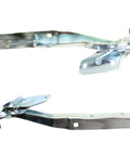 2 Piece Hood Hinge Set For Left Driver And Right Passenger Side Truck Replacement Durable Steel Hinges laid side by side