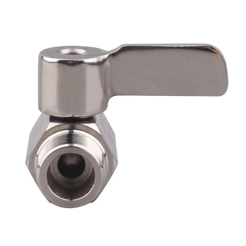 3/8 Inch NPT Male To Male Stainless Ball Valve With SUS316 Body And Ball Inline Shutoff Close-up View