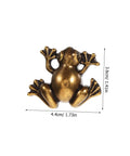 Frog Shape Pull Handles 2 Pack Vintage Style Metal Cabinet Drawer Pulls, 1.73 x 1.41 inches, retro charm bronze finish