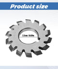 7/16 Inch R8 Shank Milling Arbor And Gear Cutter Holder With 22mm Bore focus on gear cutter size and teeth