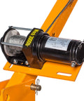 Heavy Duty 12V Electric Winch Kit With Steel Rope, featuring a compact design, steel rope, and 3000 lbs pulling power.