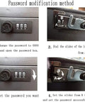 Password modification method for Large Electronic Digital Safe For Jewelry And Bling At Home, instructions for changing the lock.