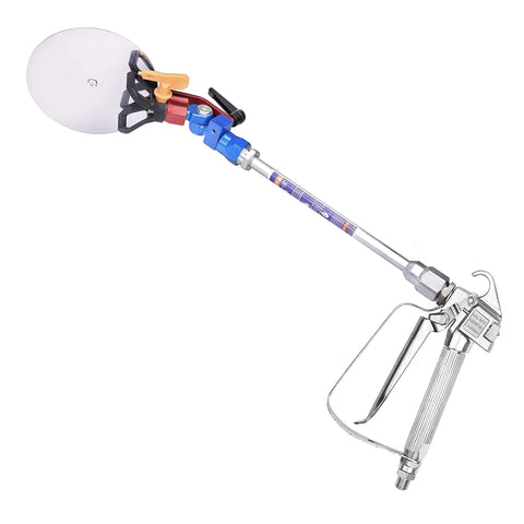 Airless Paint Spray Gun High Pressure 3600 Psi With Reversible 517 Tip, Swivel Joint, 10 Inch Extension Pole displayed on white background