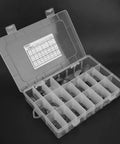 135 Piece Woodruff Key Half Moon Set for Gear Shafts Flywheels Pulleys and Cranks in a plastic organizer case