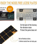 Tough As Nails Anti Theft License Plate Screws Featuring Tamper Resistant M6 Security Bolts In Rust Proof 304 Stainless Steel with noise-free pads.