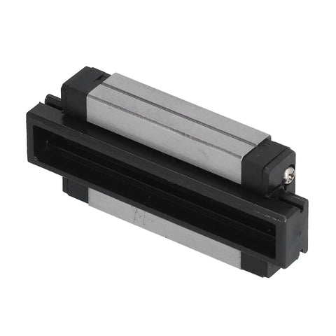 Mini Linear Rail Guide With M3 Thread Bearing Steel Sliding Guideway For DIY Automation Equipment Motion System Compact Design Perfect For Robotics 3D Printers And CNC Machines With Low Friction And Smooth Travel MGN15H, shown in black and silver