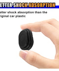 Hand holding a piece of Silicone Car Door Shock Absorber Kit With Self Adhesive Bumper Protector For SUVs And Trucks, Anti Collision Side Door Edge Guard, Slam Stopper And Soundproof Crash Pad, 16 Piece Durable Door Ding Defense.