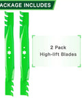 High Quality Mulching Blades Set For 42 Inch Mower Deck Fits Pony Bronco Xt1 Lt42 Zt1 Lawn Mowers Replaces Oem 942-04308