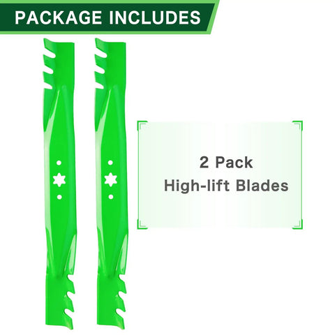 High Quality Mulching Blades Set For 42 Inch Mower Deck Fits Pony Bronco Xt1 Lt42 Zt1 Lawn Mowers Replaces Oem 942-04308