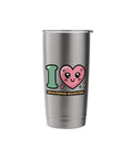 High Power Rocketry Stainless Steel Insulated Tumbler With Dual Wall Vacuum Keeps Drinks Hot Or Cold, Leak Proof Lid with cute heart graphic