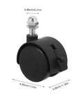 Replacement Caster Wheels With Brakes For Electric Oil Filled Heaters And Radiators Threaded Stem Swivel Casters