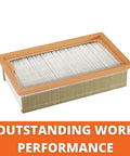 Beefy Flat Pleated Dust Extractor Filter Replacement For Turbo I And II HEPA Point Three Micron High Efficiency Filter visible
