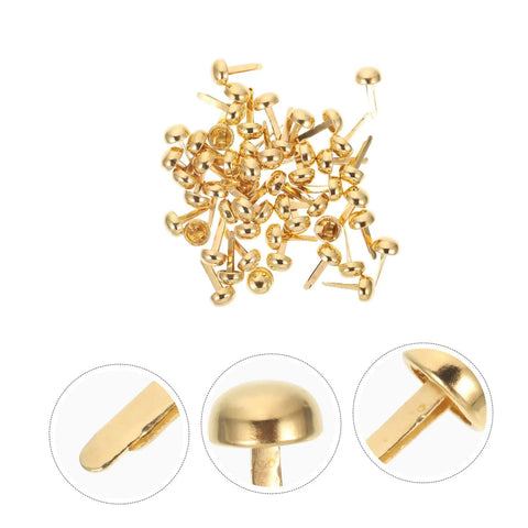 100 Pcs Decorative Nails For DIY Projects Antique Miniature Fasteners For Scrapbooking Hinges And Home Decor Wear Resistant