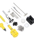 147-Piece Watch Maintenance Kit For DIY Repairs With Spring Bar Remover Case Opener 108 Ear Pins Tweezers Screwdrivers and more