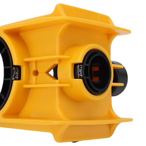 Heavy Duty Door Lock Hole Saw Set With Premium Hss Steel Blades And Sturdy Guide For Super Fast Wood And Metal Frame Installation Jobs Made Easy, yellow guide set for 1 3/4in door cutouts