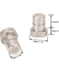 Heavy Duty 20mm Stainless Steel Bench Dogs For MFT Workbenches And Woodworking Tables 4 Pack with measurements