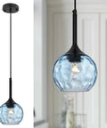 Chill Rustic Glass Mason Jar Pendant Light With Adjustable Cord For Flexible Height, shown in a kitchen setting