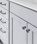 Kitchen cabinet with 12.6-Inch Center To Center Weathered Nickel Cabinet Handles 6 Pack Old School Antique Iron Bar Pulls