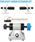 Pro Real Deal 8mm To 10mm Bench Grinder Shank Adapter Kit With Left And Right Thread Arbor Extender, showing left and right arbors.