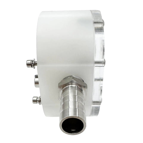 Intersumai 6 Tooth Gear Pump Head For Viscous Liquid Transfer Honey Peanut Butter Food Grade 304 Stainless Steel PP Silicone Seal Low Shear Consistent Flow Gallon Per Minute Pails Cylinders