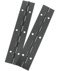 Stainless Steel Piano Hinge Kit Two Pack Six Inch Heavy Duty Continuous Cabinet Hardware With Mounting Screws Black Finish