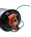 Close-up view of ignition distributor with cap and rotor for classic Volkswagen Beetle Campmobile Fastback Karmann Ghia Rabbit Scirocco 1.5L 1.6L four cylinder engine replacement.