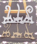 Cat Cutting Die Set For Card Making And Scrapbooking, Metal Die-Cuts For Paper Craft, Embossing And Punch Template, 3 Pack Cats