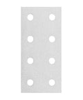 10 Pack Flat Joining Plates For 2020 2040 T Slot Aluminum Profiles, 8 Hole Rectangle Plate For 20 Series, silver anodized