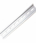 20 Pieces DIN Rail Slotted Aluminum Mounting Rails RoHS Compliant 8 Inch Long 35mm Wide 7.5mm High Silver Finish Heavy Duty Rails Kit