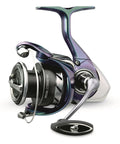 Regal LT Spinning Fishing Reel RGLT3000D CXH B with Air Rotor and ATD Drag in a side view showing design and features