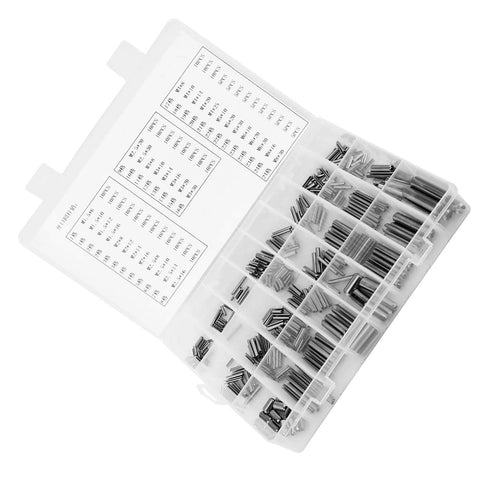 Go-To Cotter Pin Kit With Stainless Steel Slotted And Split Pins, Assortment Set In A Handy Plastic Organizer, M1.5 To M8 Sizes For Machinery