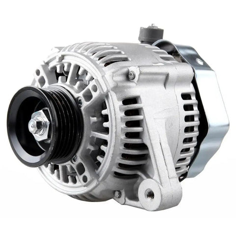 Heavy Duty Replacement Alternator For Toyota Camry 2.2L 1997-2001 Solara 2.2L 1999-2001 L4 Gas 90 Amp side view metal housing
