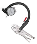 Badafaci dial indicator with 360-degree flexible arm and locking clamp for brake disc flatness measurement