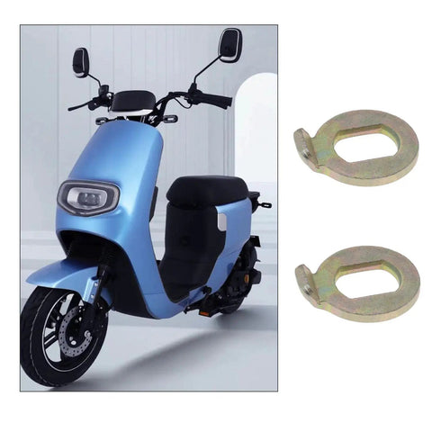 Blue electric scooter with E-Bike Hub Motor Nuts And Safety Washers Set For 750W To 1500W Motors With 14mm Shaft shown.